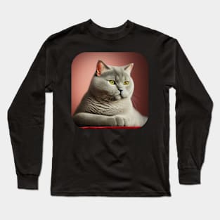 British Shorthair Cat Long Sleeve T-Shirt